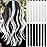 LADYAMZ Colored Hair Extensions 14 PCS, 22 In Black and White Clip in Hair Extensions Christmas Party Highlights, White Black Long Straight Synthetic Hairpieces for Girls Women Kids Gift(Black White)
