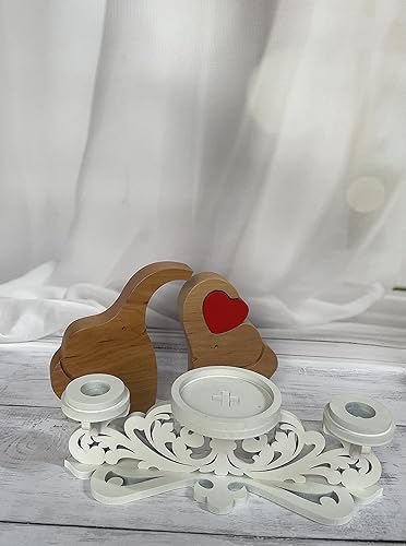 Miniatura 9 de Unity - Portavelas Unity, soporte para velas Unity, regalo de boda, decoración de ceremonia, centro de mesa de boda (grande)