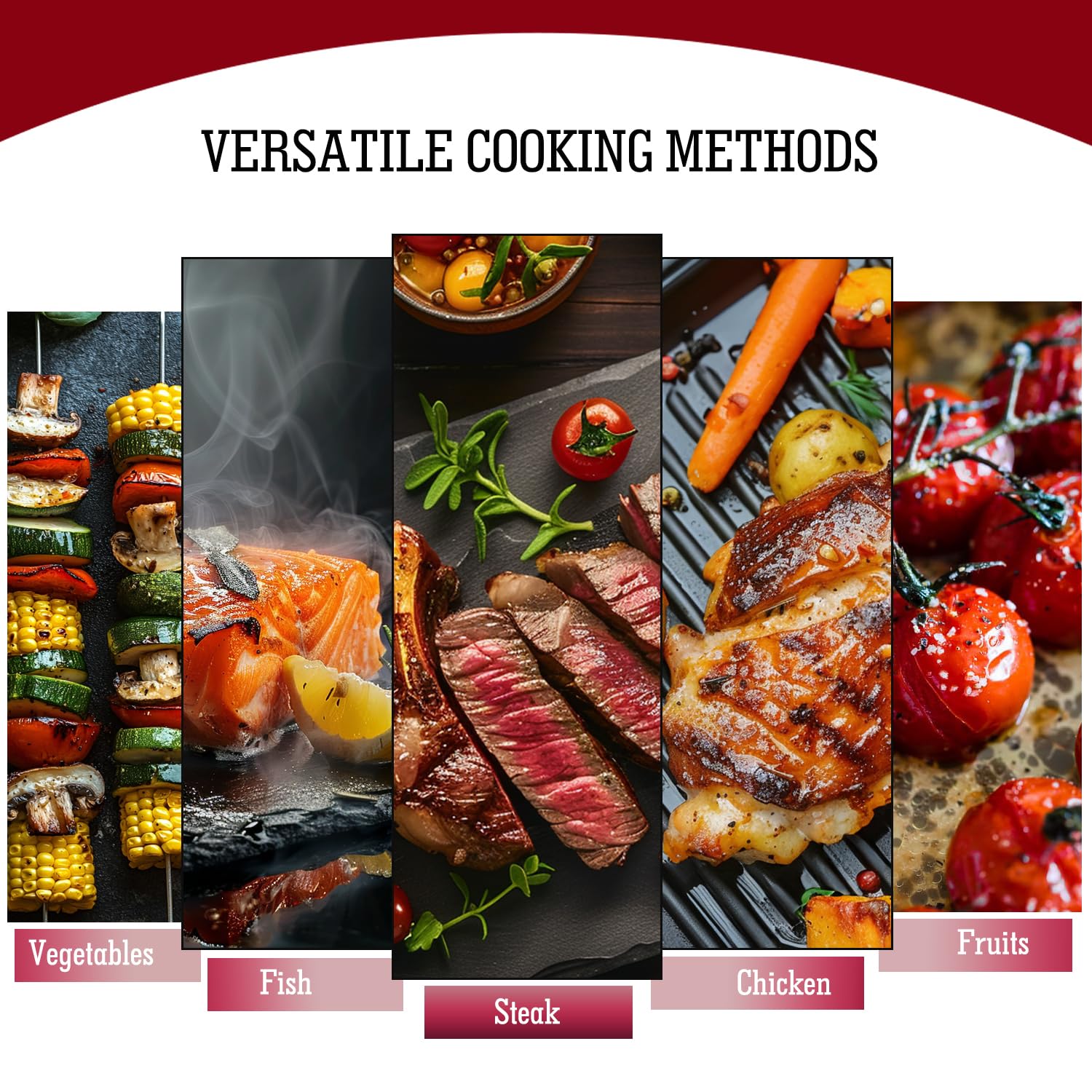 Parrilla Raclette de temperatura ajustable 2 en 1 de 1700 W con piedra de granito y placas de aluminio fundido antiadherentes, incluye 8 mini sartenes y espátulas, cable de alimentación 6