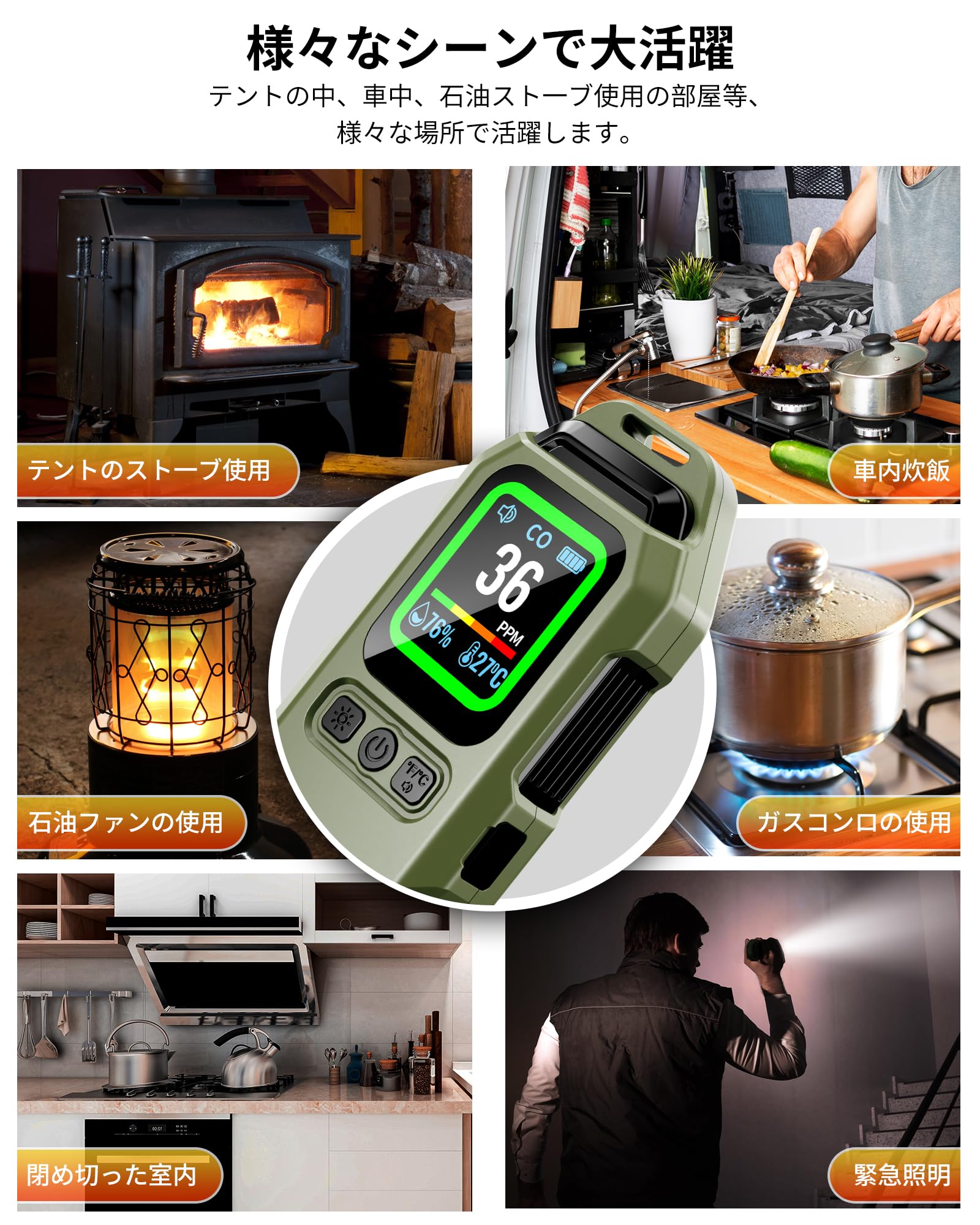 Amazon.co.jp: 【Amazon 限定ブランド】一酸化炭素チェッカー 日本製