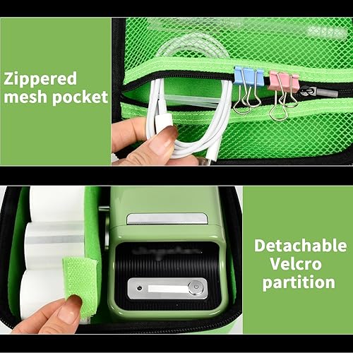 Miniatura 4 de ALKOO Funda compatible con la impresora térmica inalámbrica NIIMBOT B21 B1, soporte para etiquetadora sin tinta y recargas de cintas de etiquetado,