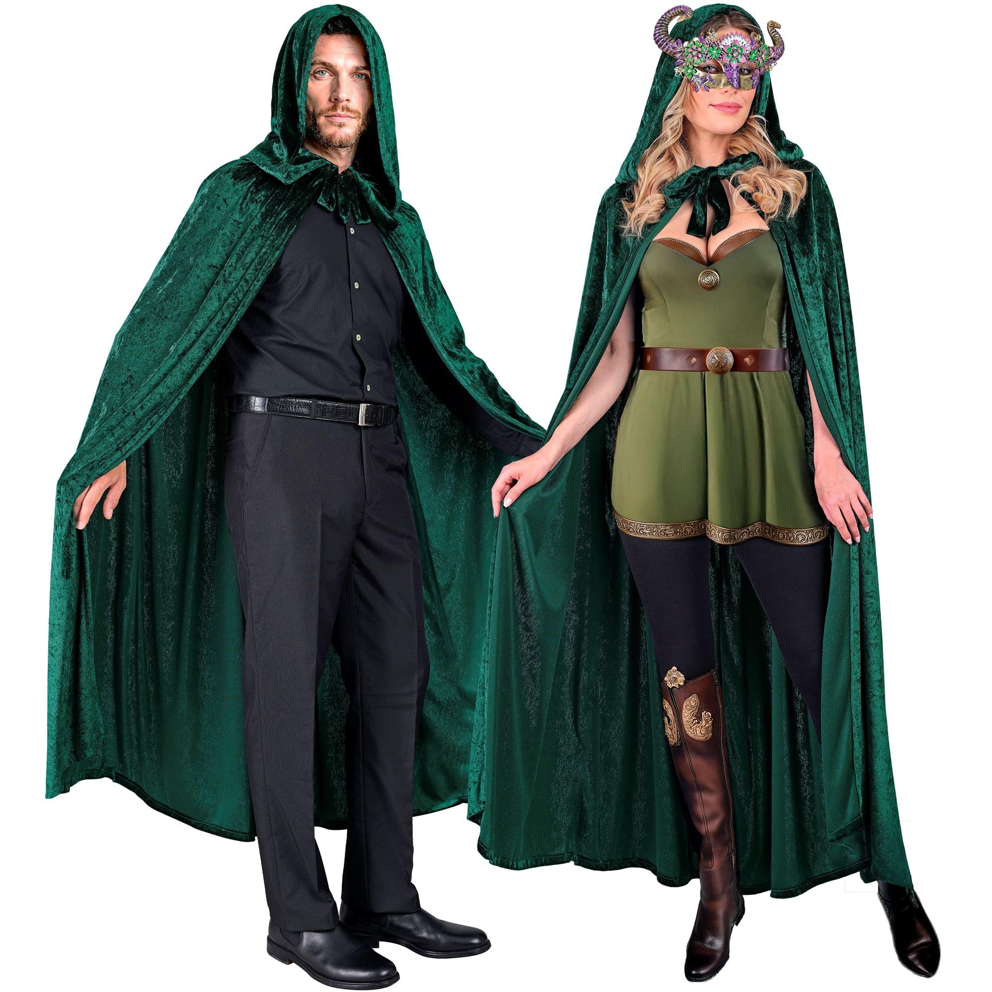 W WIDMANN MILANO Party Fashion 21412 Umhang Cloak, Green, Standard Size