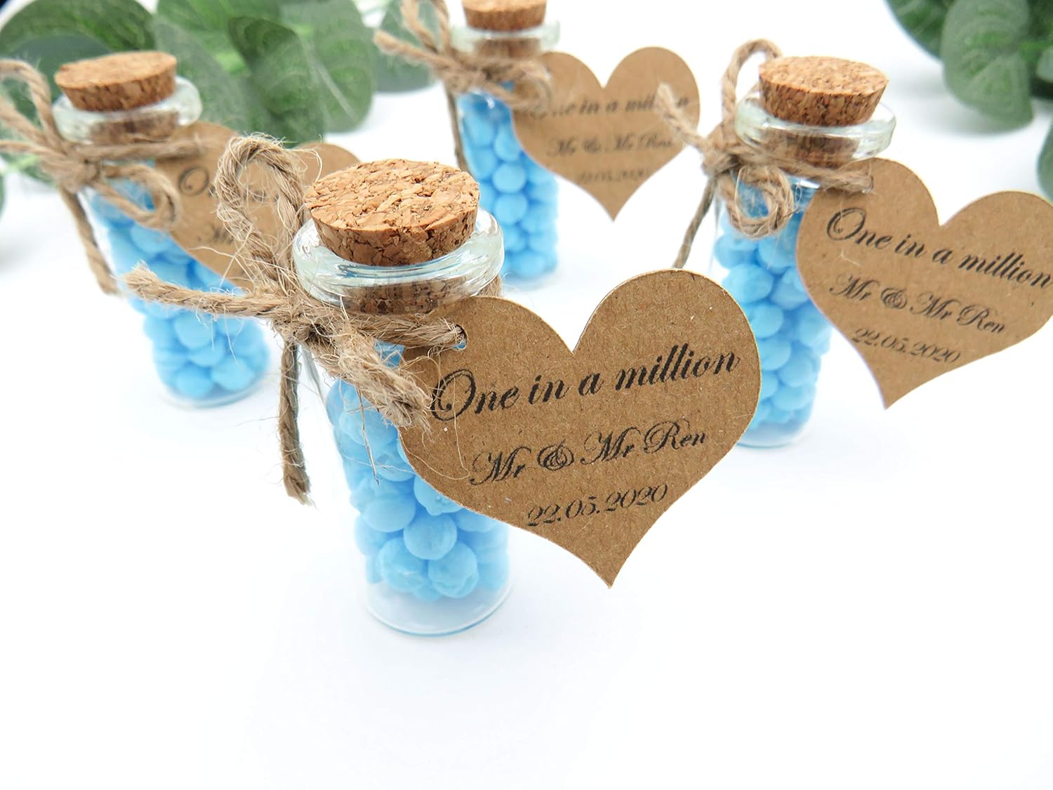 Blue Bubblegum One In A Million Wedding Favours X10 Amazon Co Uk Handmade Products