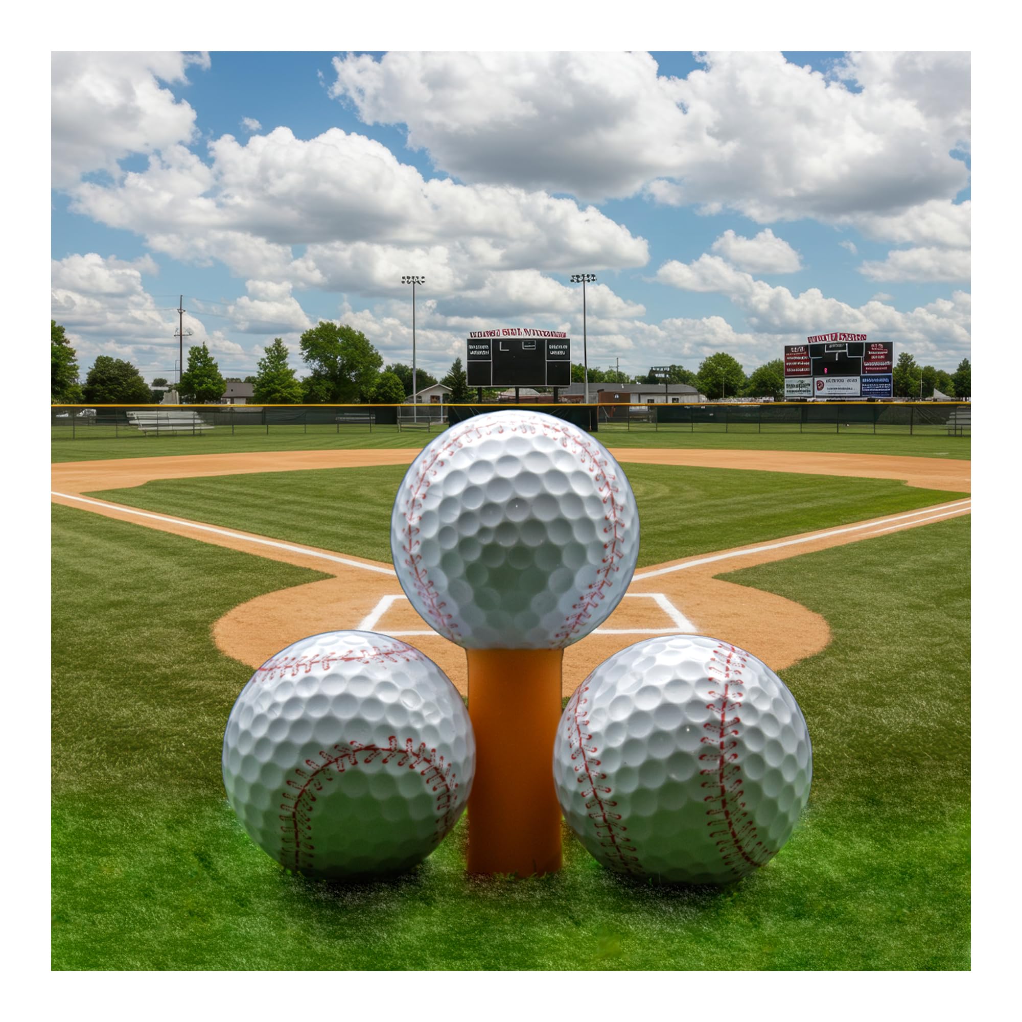 Amazon.co.jp: 野球ゴルフボール12パックby GBMゴルフ : スポーツ