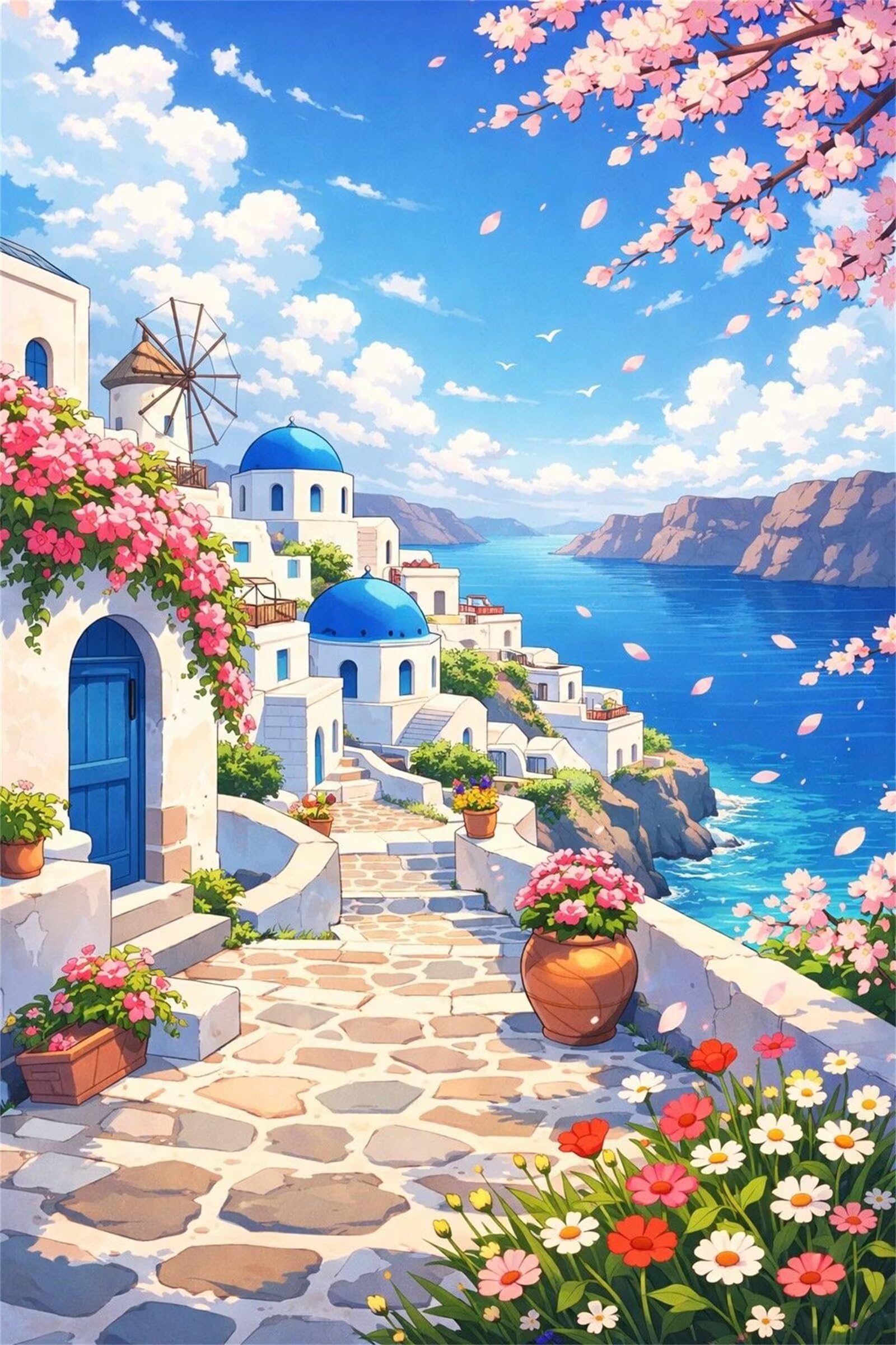 Puzzle 5000 pezzi Architettura costiera per Adulti, 156x105cm Puzzle Adulti 5000 pezzi, Giochi Di Puzzle per Tutta La Famiglia, Un Regalo Festivo per Gli Amici in Una Bella Confezione