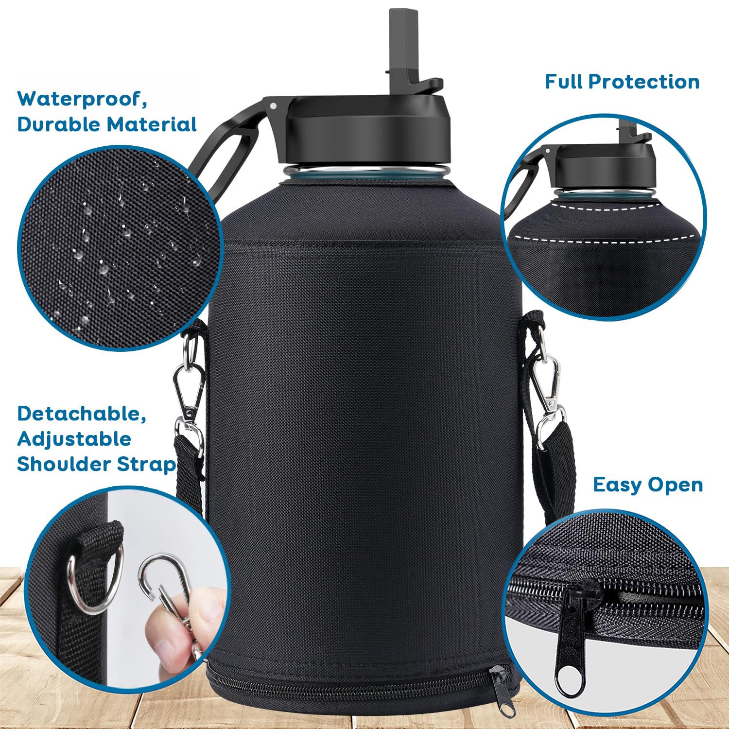 Amazon.com: Coolflask Water Bottle Holder for Gallon Water Jug 128