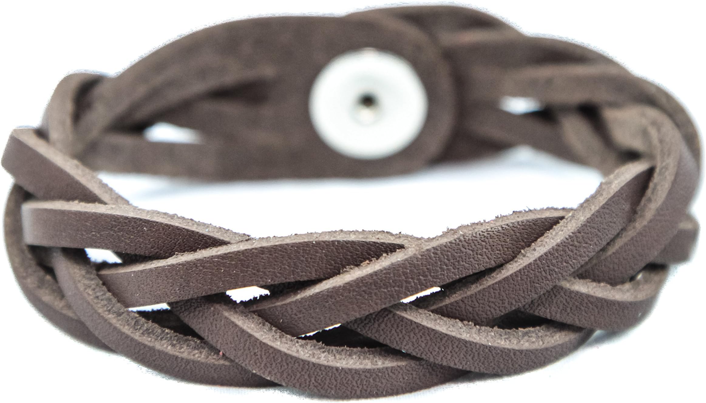 Essential Oil Aromatherapy Diffuser Bracelet, Braided Leather, Unisex