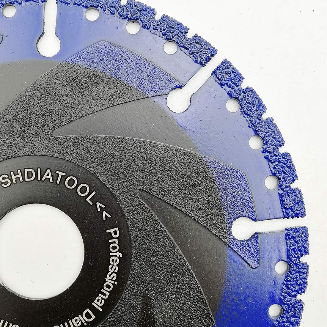 SHDIATOOL Tarcza tnąca diamentowa 2 szt. 5 cali / 125 mm luzowana próżniowo kółko do odcięcia do wszystkich zastosowań ostrza do rozbiórki do kamienia żelaza stali metalu