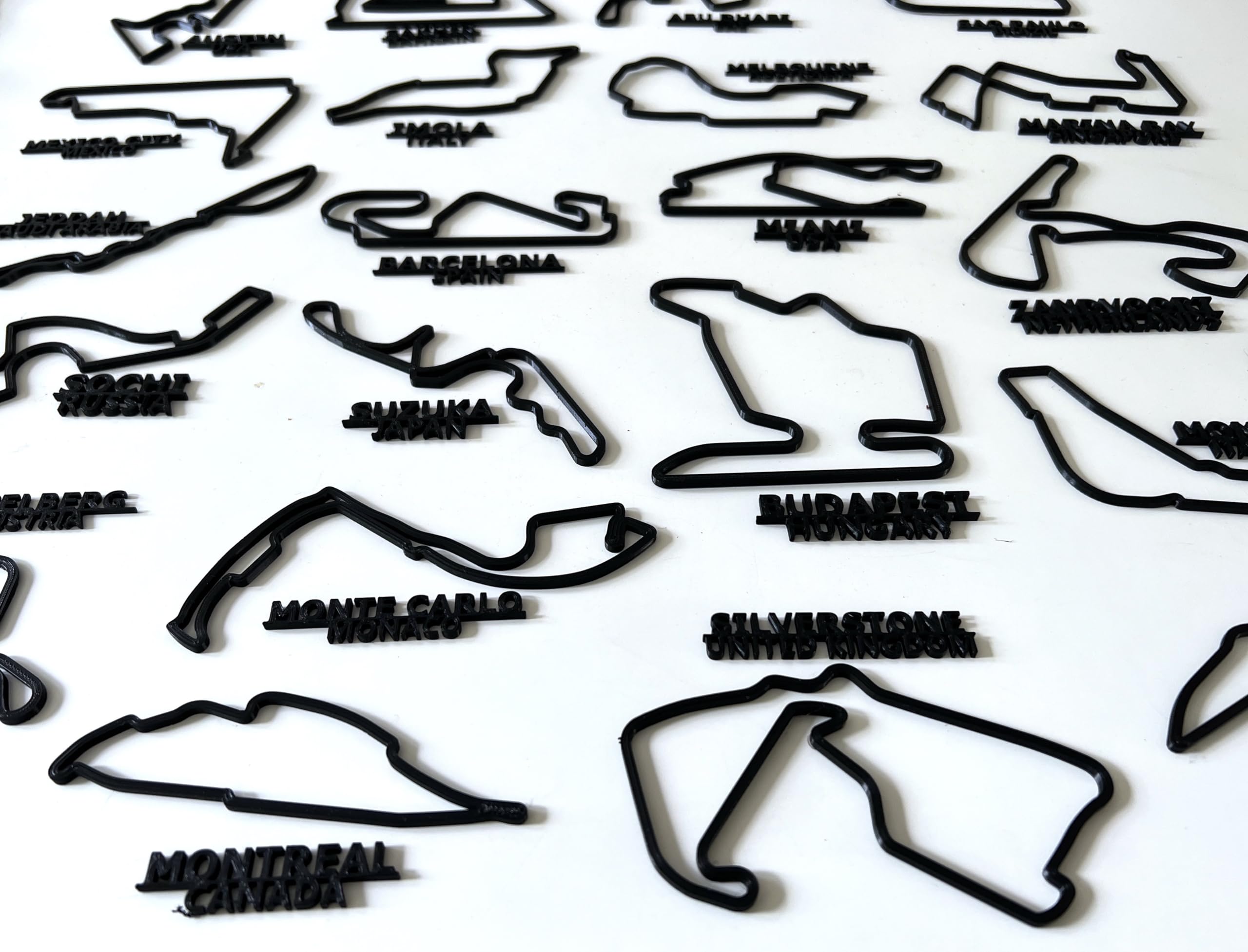 Formula 1 Circuit Wall Art - Grand Prix Race Track Sculpture - Motorsport Gift - Monaco - Spa - Monza - Any Track. (Germany - Hockenheim)