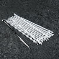 Vista 7 de ALINK Paquete de 12 popotes transparentes reutilizables de plástico duro, popotes de 10.5 pulgadas de largo para vasos Stanley, YETI, Starbucks