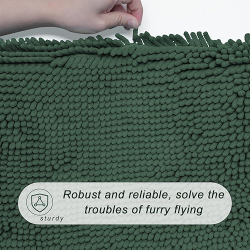 Miniatura 8 de BOANKODU Juego de 2 alfombras de baño, ultra suaves y absorbentes, alfombra de baño de chenilla, alfombras de baño antideslizantes, tapetes de baño