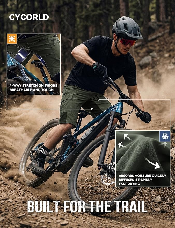 Shorts de ciclismo para hombre con acolchado 3D miniatura 6