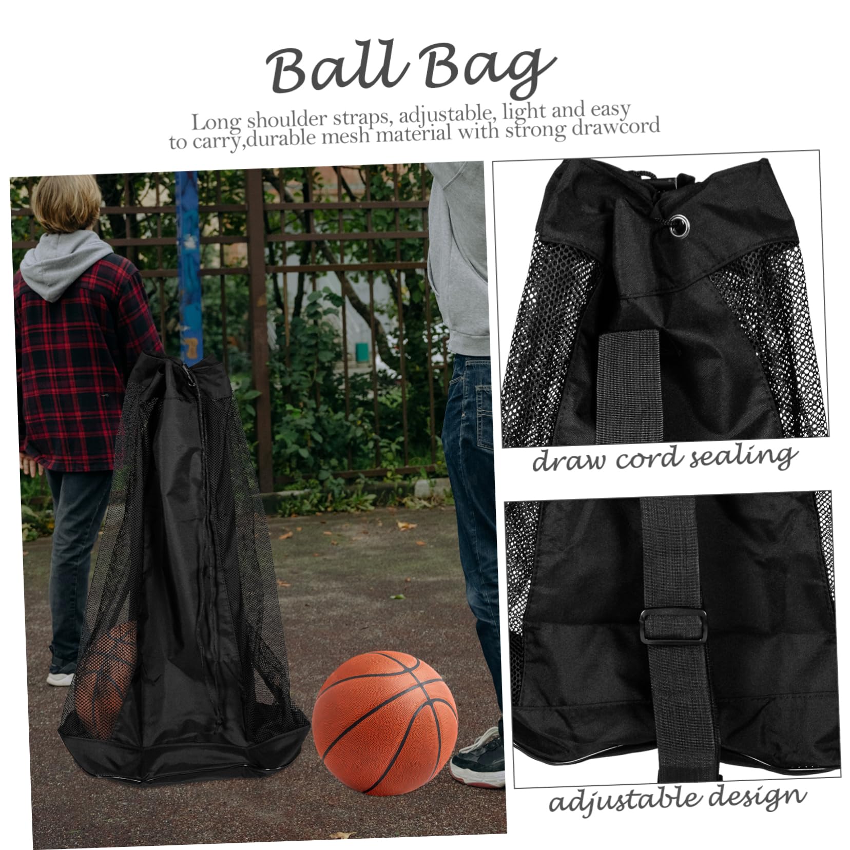 HANABASS Balltasche für Trainingsbälle, Große Kapazität, Oxfordstoff