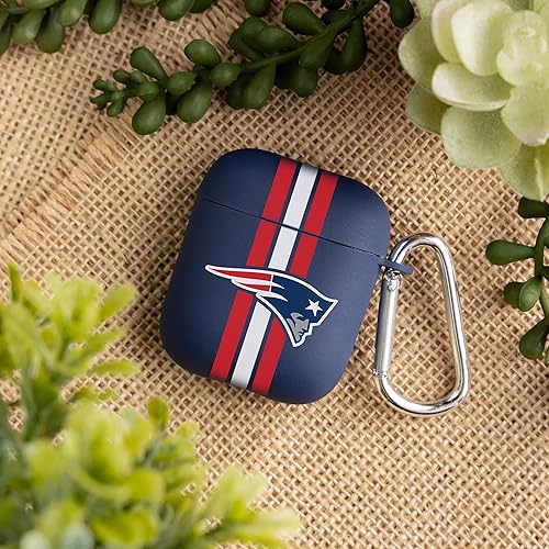 Miniatura 3 de GAME TIME New England Patriots HD - Funda compatible con Apple AirPods Gen 1 y 2 (rayas)