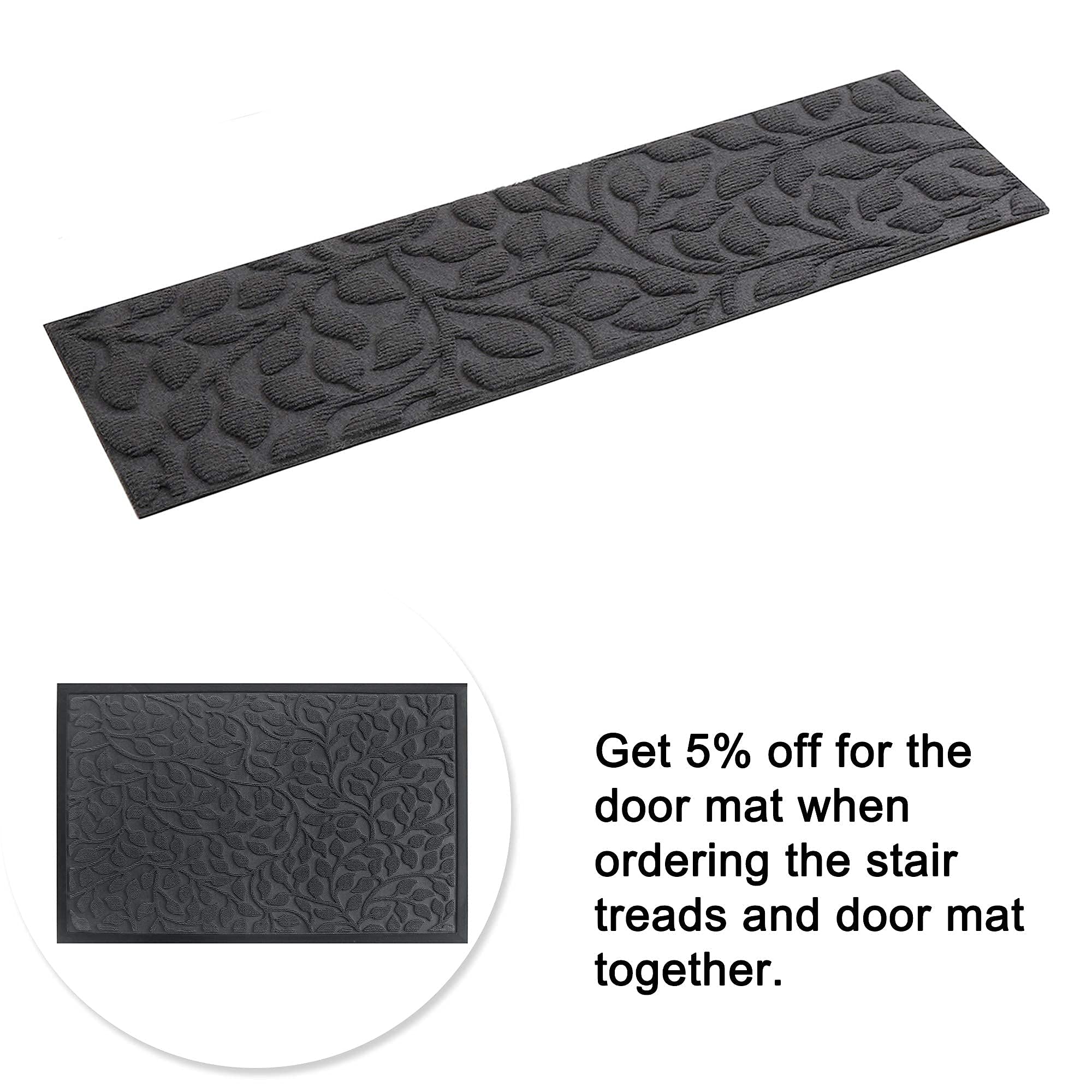 Buy Aucuda Stair Treads, 6 Stair Treads for Wooden Steps, Stair Treads