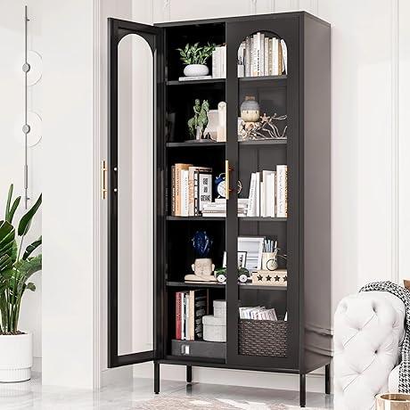 Glass Door Cabinet: Stylish Storage Solution for Displaying Treasures