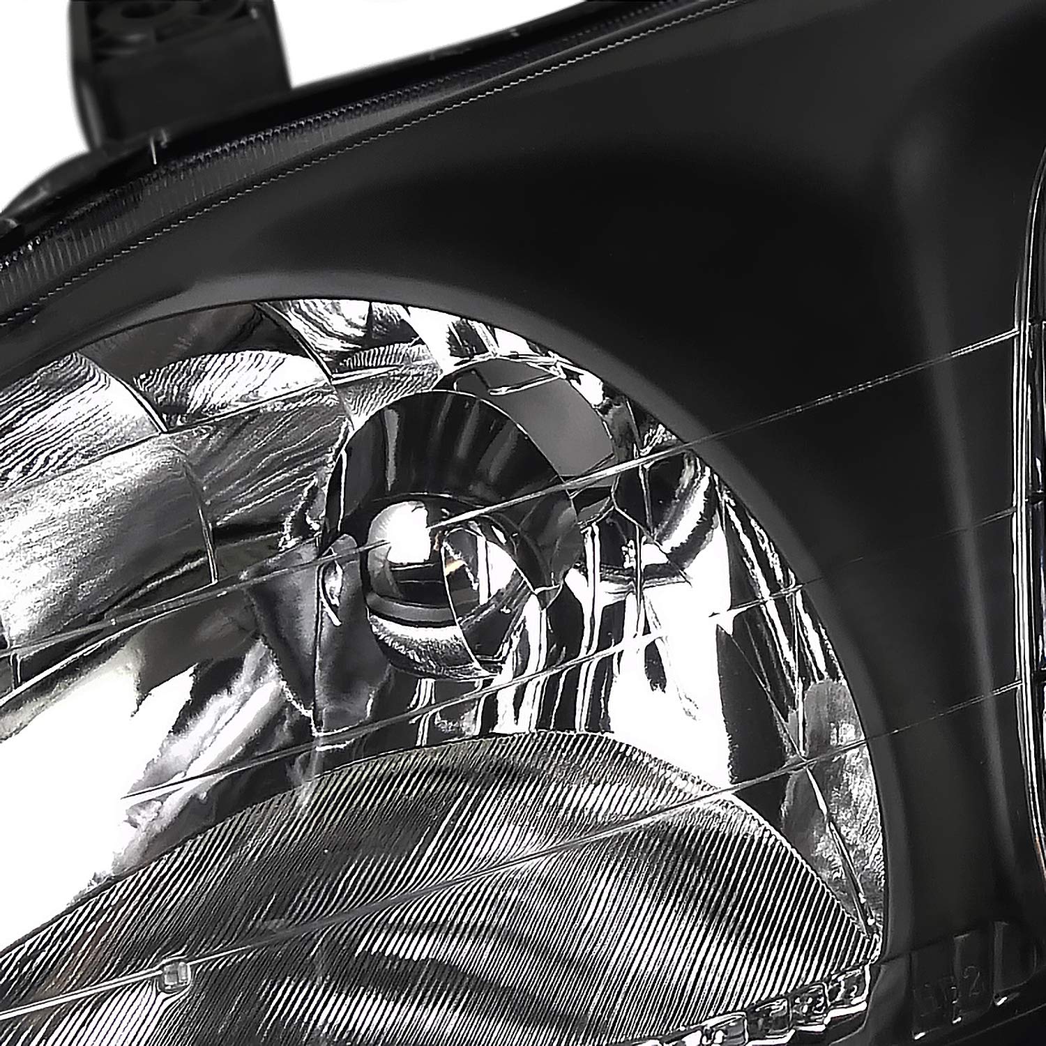 SpecD Tuning Jdm Black Housing Headlights Driving Head Lamps for 1996