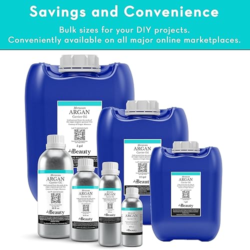 Miniatura 3 de Aceite de argán a granel  Botella de tamaño grande de 32 onzas líquidas  Aceite de argán natural prensado en frío, 100% puro para productos caseros