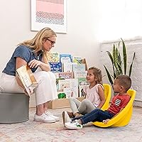 Vista 131 de ECR4Kids Leaf Asiento de suelo, silla mecedora, morado, 6 piezas