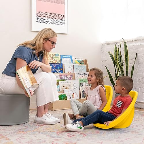 Miniatura 176 de ECR4Kids Leaf - Asiento de suelo, silla mecedora, color rojo, 6 piezas Azul,Contemporáneo,Tono tierra,Esmeralda/Sólidos,Verde Fern,Verde,Gris,Verde