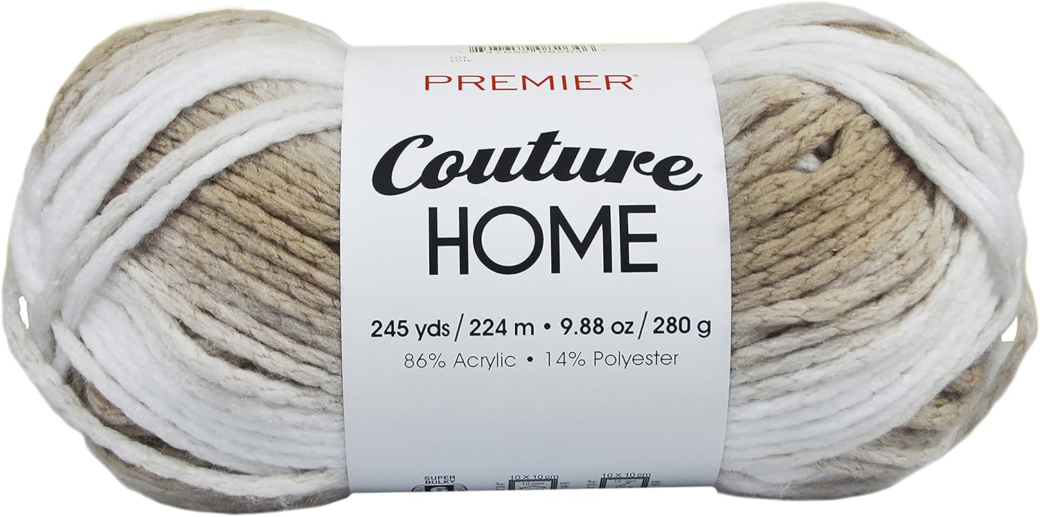 PREMIER YARNS YARN COUTURE HOME LATTE