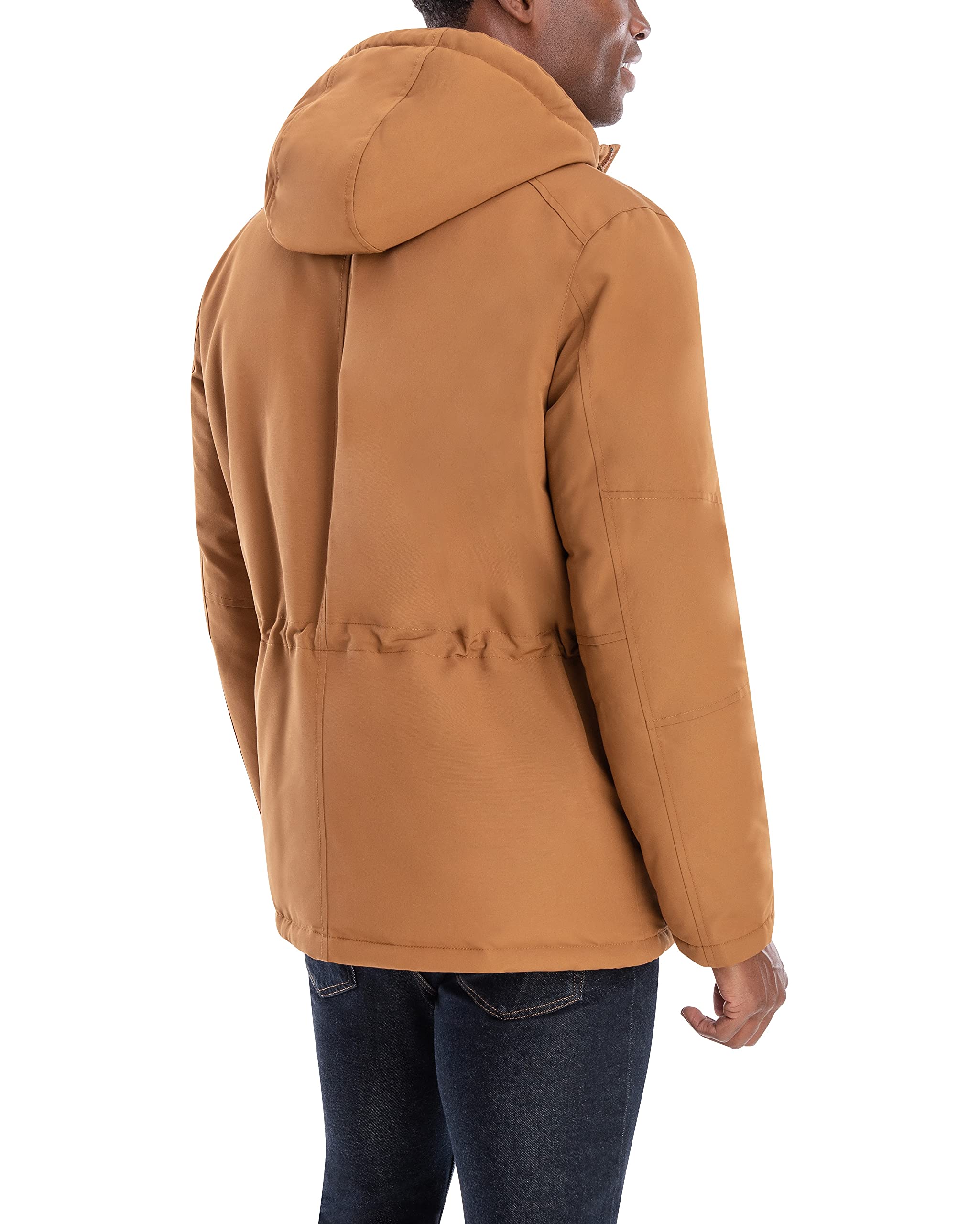 LONDON FOG Men's Faux Sherpa Lined Parka