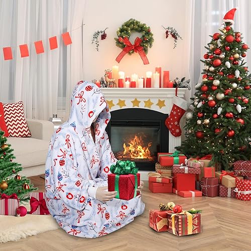 Miniatura 2 de Easy-Going Manta de franela de gran tamaño con capucha para adultos, talla única