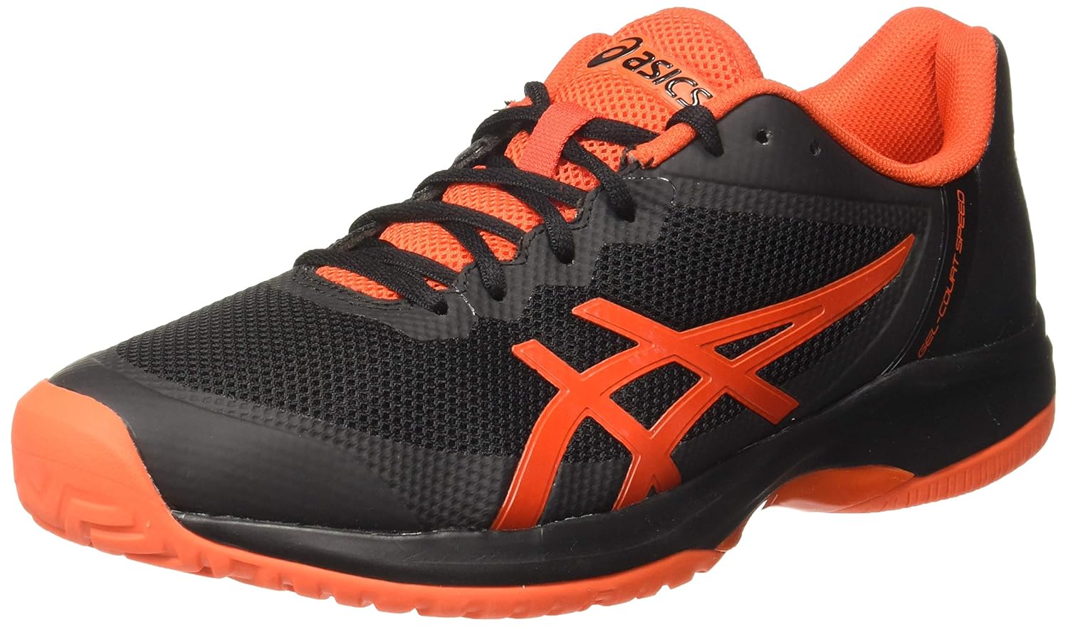 Buy ASICS GelCourt Speed Men's Tennis Shoe, Black/Cherry Tomato, 6 D