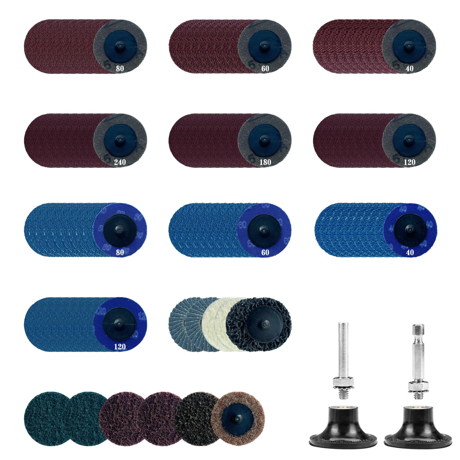 Quick Change Sanding Discs - 50 Pack for Die Grinder -11 Quick Change Sanding Discs - 50 Pack for Die Grinder -11