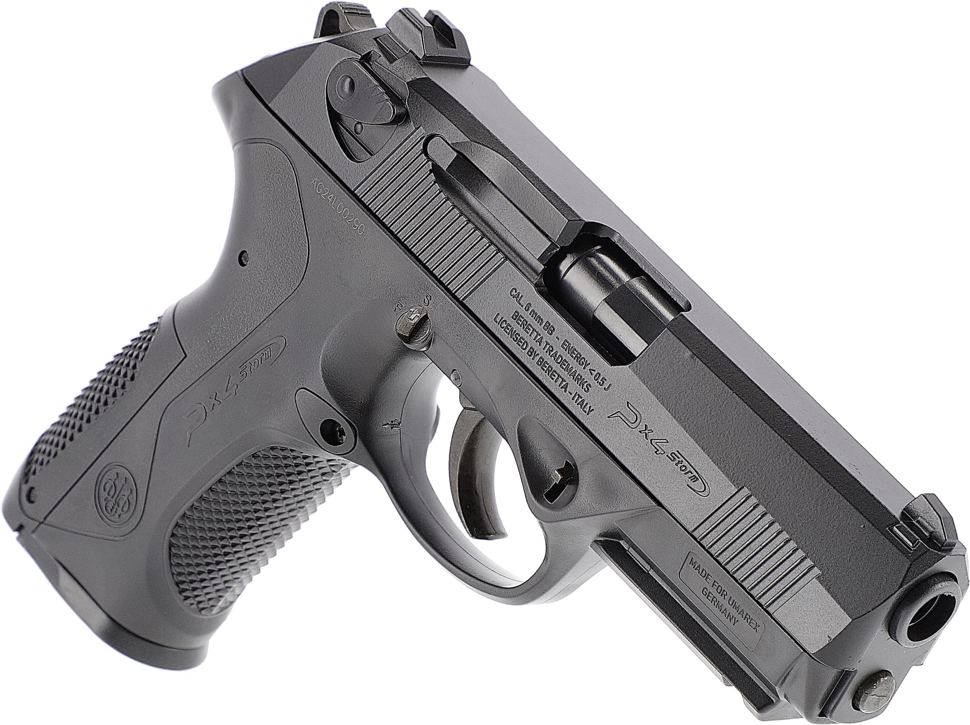 Beretta Softair Px4 Storm Metallic Slide 0.5 Airsoft Pistola, Nero, One Size