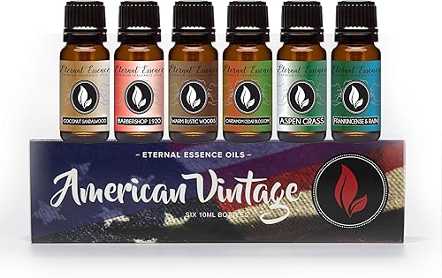 Miniatura 7 de Woodsy Set de regalo de 6 Aceites aromáticos  Incienso aguja de pino cedro bambú y madera de teca bosque de laurel sándalo  10 mililitros