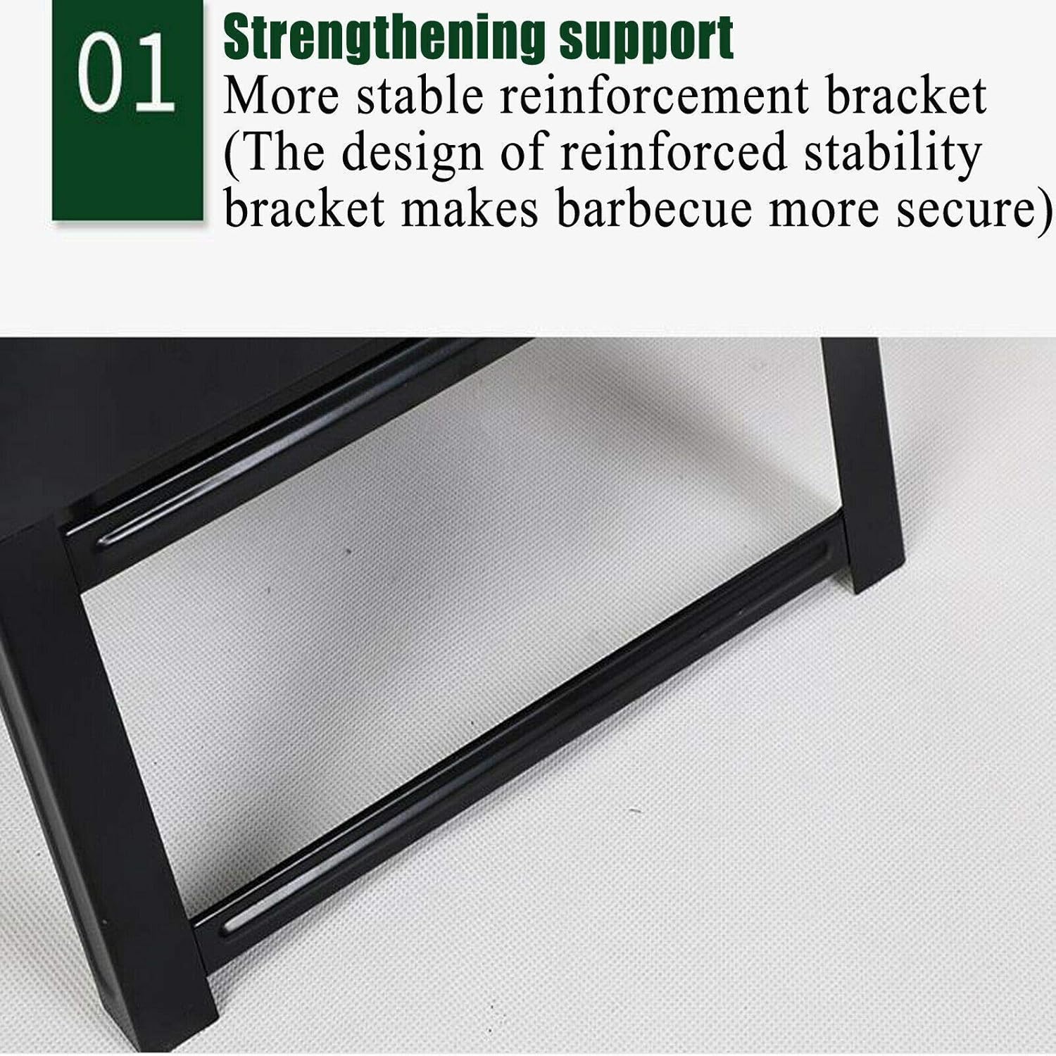 Foldable Portable Bbq Grill, Square Charcoal Barbecue Grill Lightweight Easy to Carry Barbecue Tools for Travel/Camping/Outdoor Activities –Outdoor Barbecue Kit for Frien