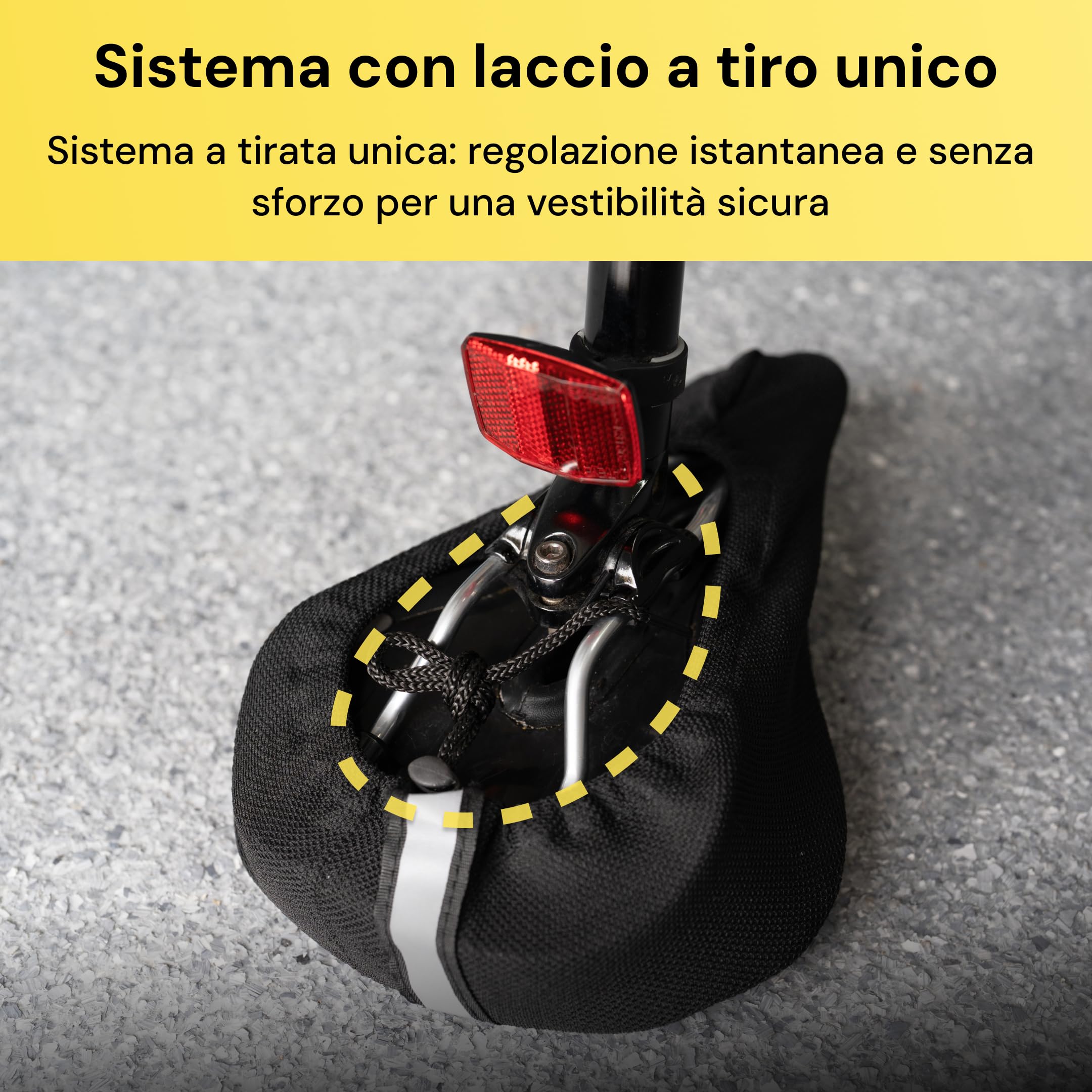 BraceUP Coprisella in Gel per Bicicletta per Donne e Uomini, Cuscino per Sella di Bicicletta Imbottito con Spugna di Silicone Extra Spessa, Design Antiscivolo, per Cyclette, Spin e Ciclismo Indoor