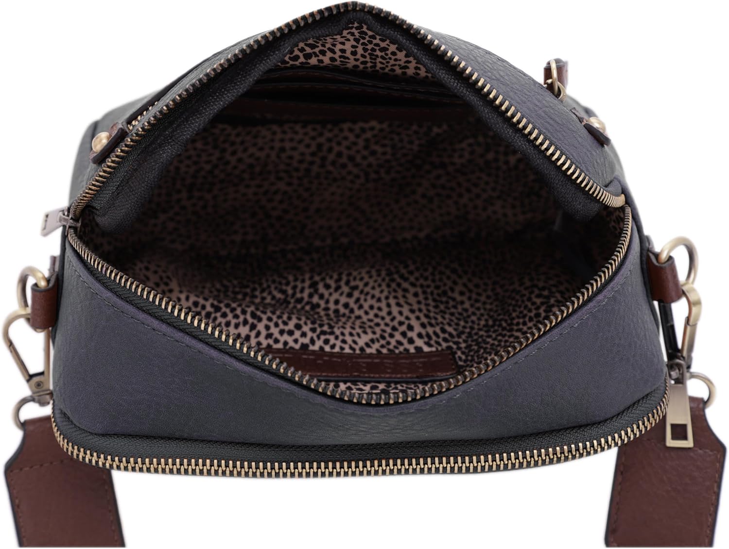 JESSIE & JAMES Small Concealed Carry Camera Crossbody Purse with Wide Shoulder Strap