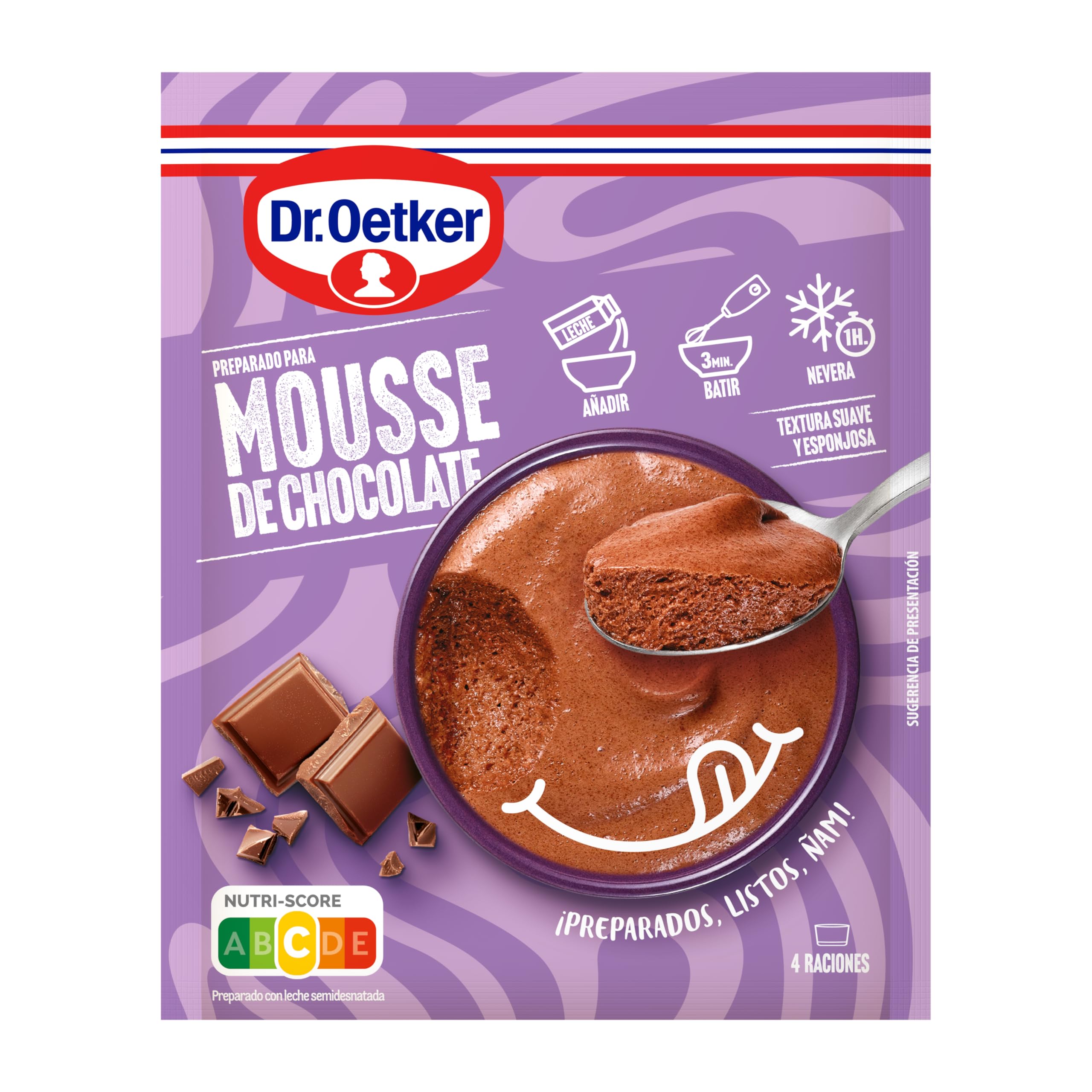 DR. OETKER Mousse de Chocolate, Preparado para Mousse 73g