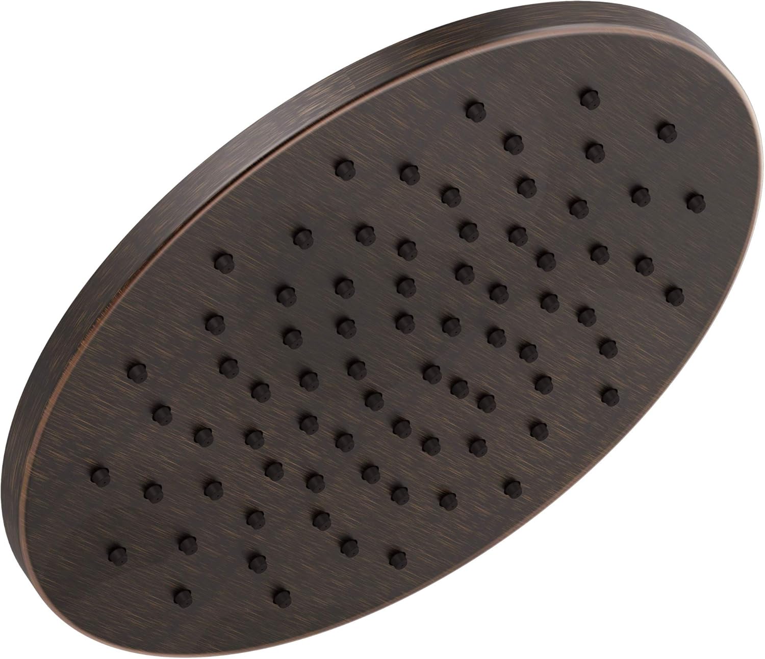 Delta Oil Rubbed Bronze Round Rain Shower Head, 12 Inch Metal Large Shower Head Rainfall, Overhead Rain Showerhead, 1.75 GPM Flow Rate, Venetian Bronze 52158-RB