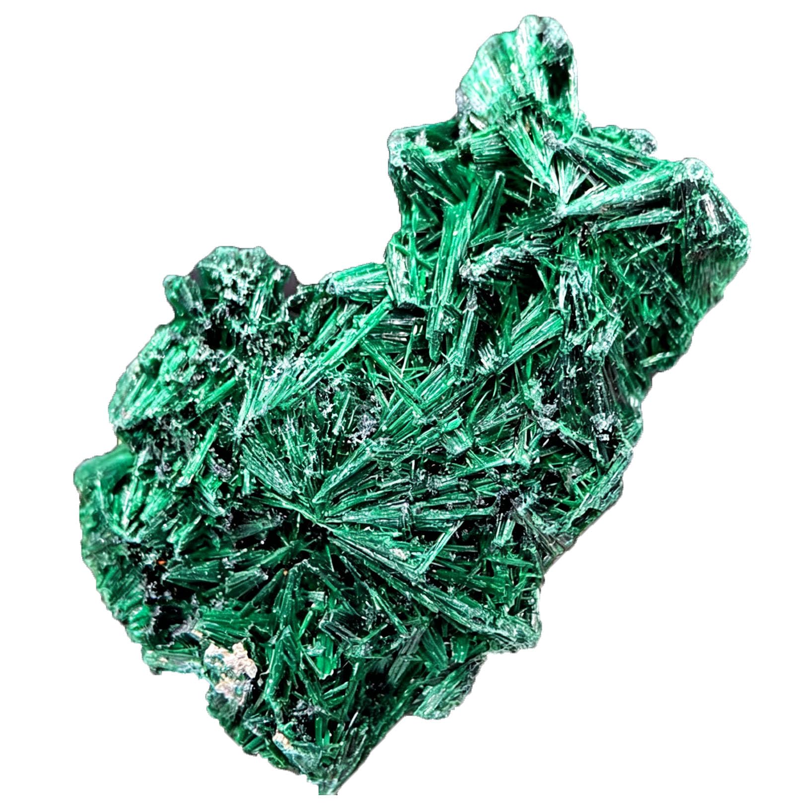 Natural Raw Malachite Crystal Stone, Real Green Mineral Specimen Cluster