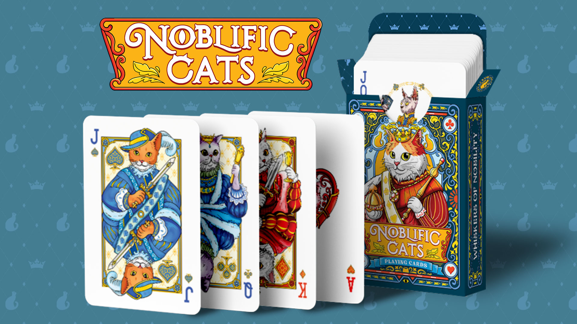Amazon.com: 99FOX Noblific Cats Playing Cards for Adults Teens