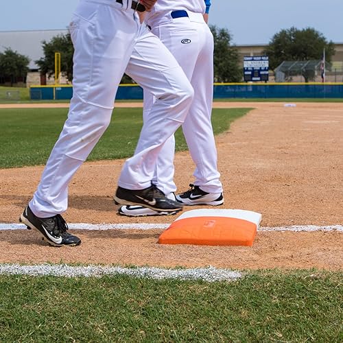 Miniatura 4 de Champion Sports Hollywood Style Impact Doble Primera Base – Construcción sólida moldeada de una pieza – Primera base doble de goma – Anclajes de