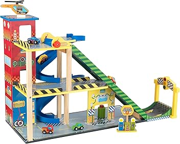 カーズ　kidkraft KidKraft Freeway Frenzy Raceway Set and Table with EZ Kraft