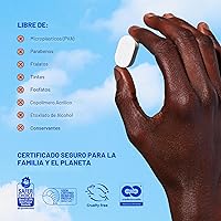 Vista 7 de BLUELAND Comprimidos de detergente para lavavajillas 100% libres de plástico, 120 unidades, libres y transparentes, cápsulas ecológicas