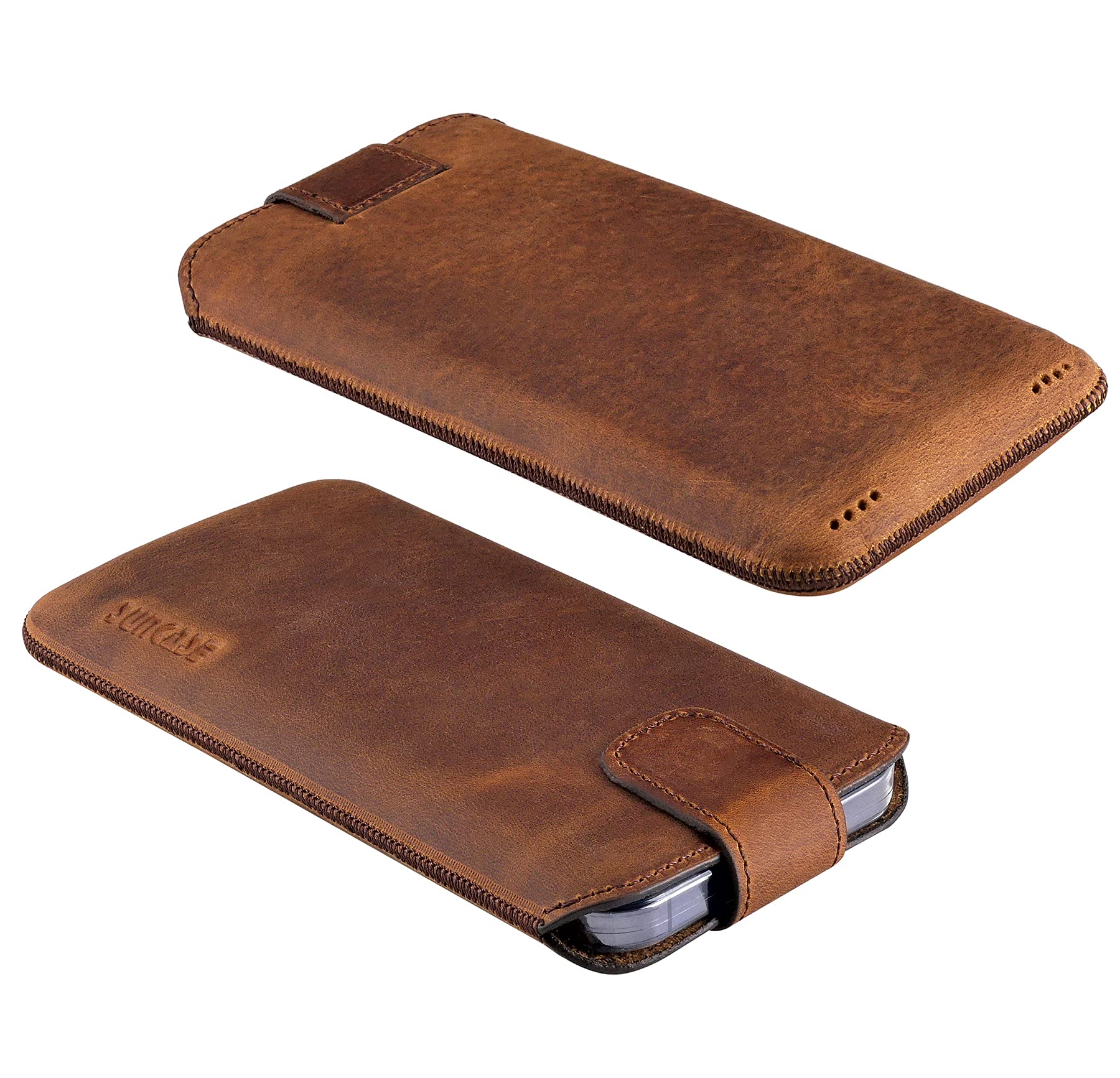 Suncase Custodia in pelle compatibile con Nothing Phone (1) con