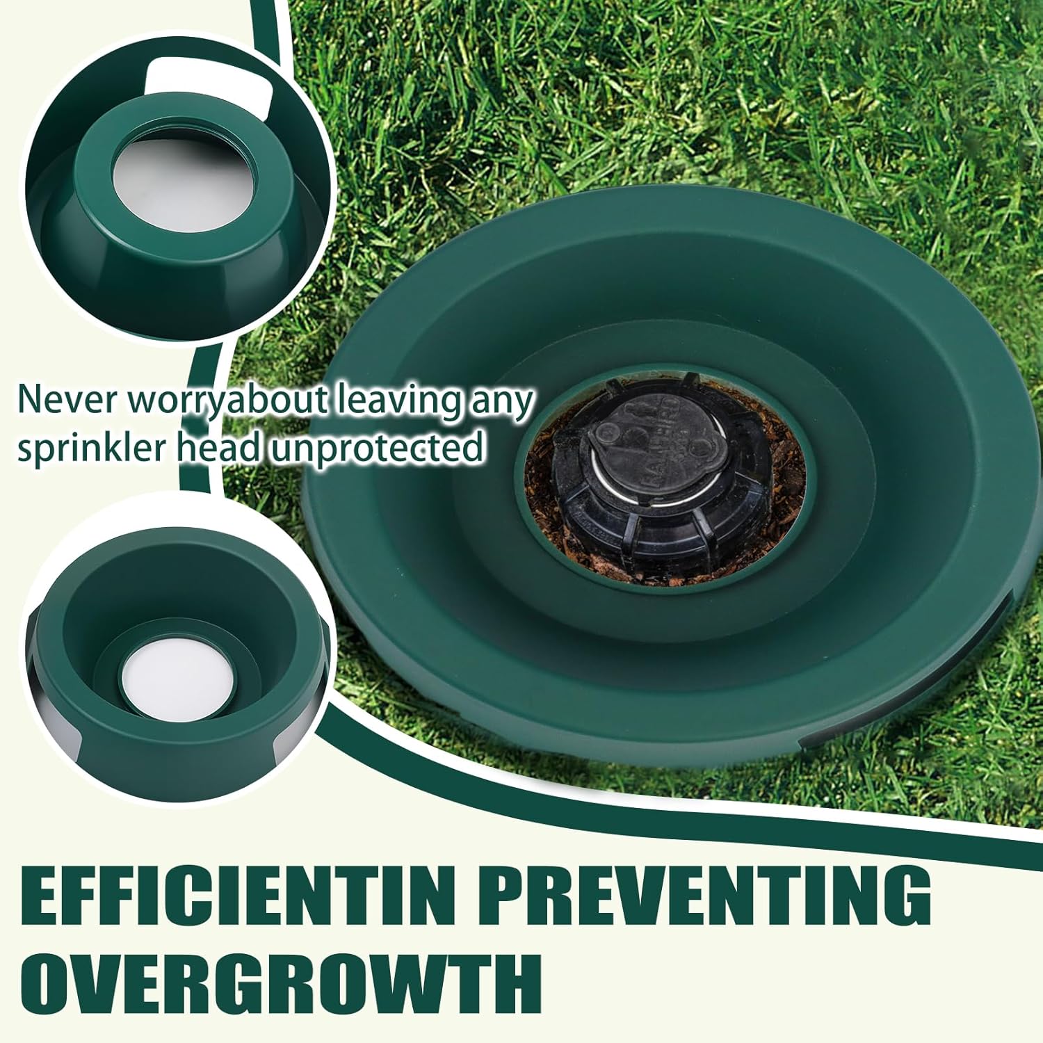 Outside Lawn Sprinkler Head Protector - 10 Pcs Sprinkler Guards for Protects Outside Sprinklers Head and Reduce Harm from Cars and Mowers