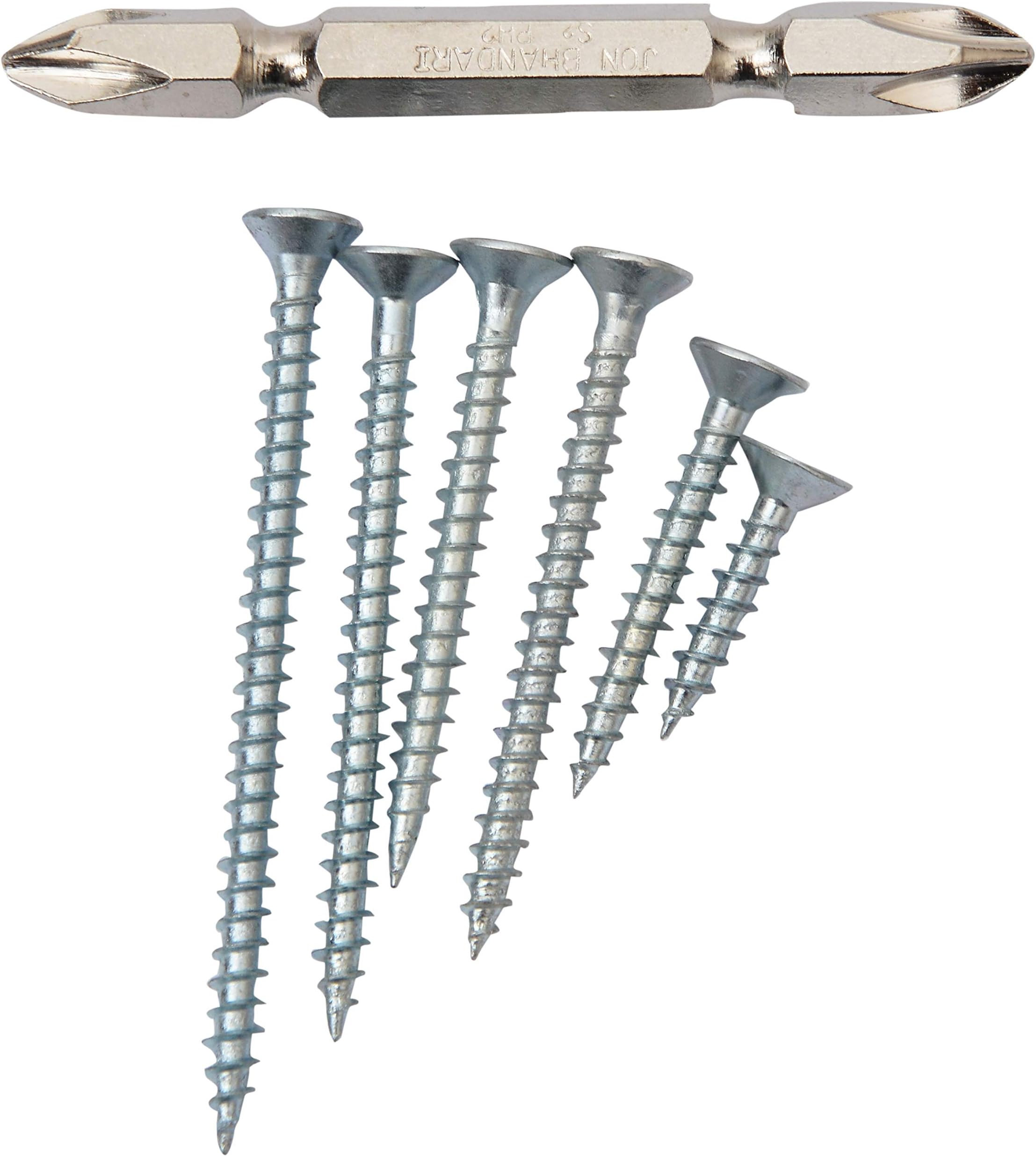 BITCORP DIY Hardware Quality Drywall Screws for Fixing Wood,Gypsum Board, Plywood, Fall Ceiling,Plaster Board, Etc fine Threaded (Pack of 150)(Sliver)