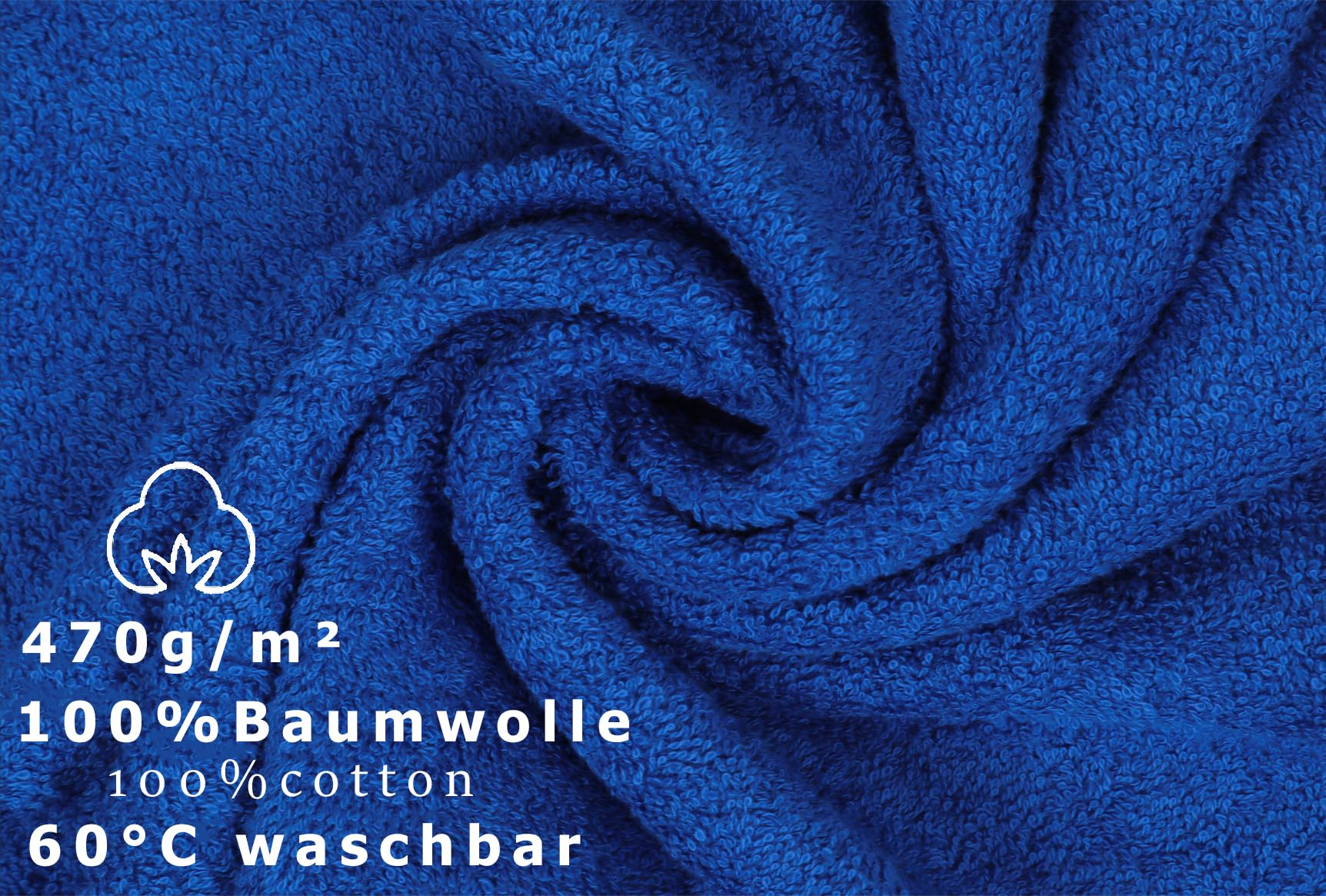Lavetta Premium Betz 30x30 Cm - 100% Cotone, Blu Scuro, Lavabile In Lavastoviglie - Foto 9