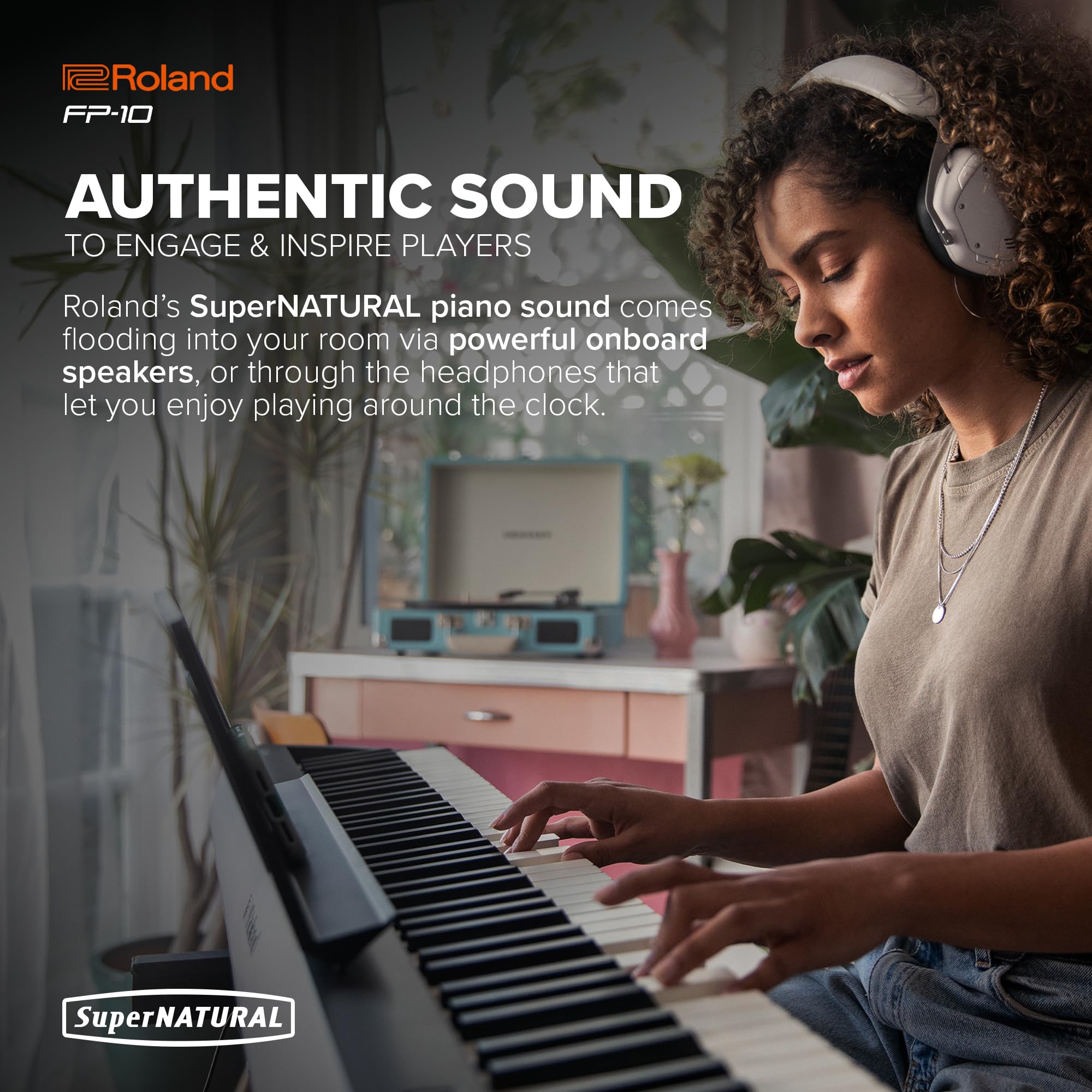 Amazon.co.jp: Roland FP-10-BK Electronic Portable Piano : Musical 