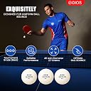 Dios 40+ 3 Star Table Tennis Balls | High-Performance ABS Ping Pong Balls for Professional Match & Training | Seamless Durable TT Balls for Kids & Adults | White | Pack of 6 gallery image