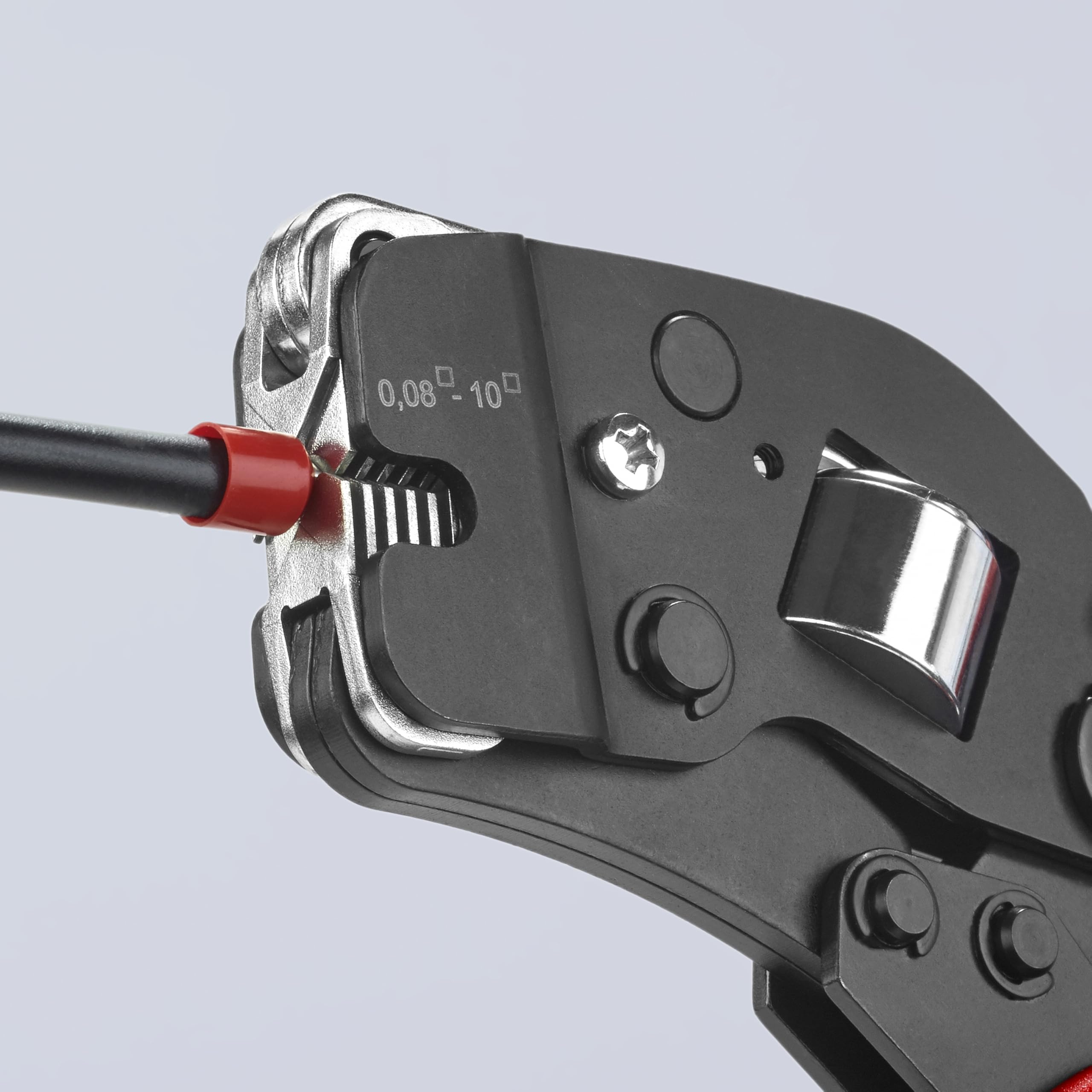 KNIPEX Alicates de crimpado autoajustables para virolas de alambre