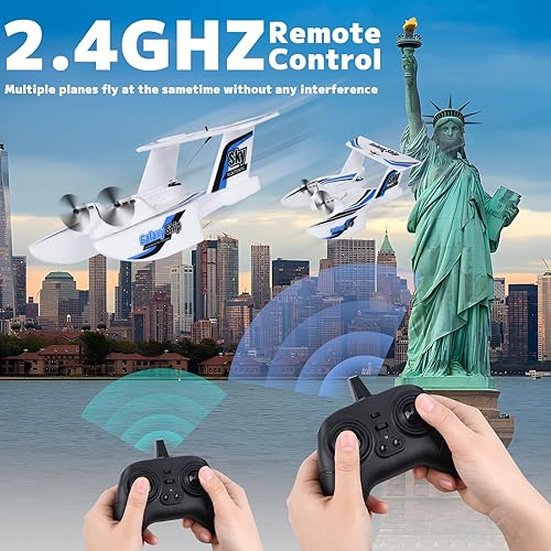 Miniatura 6 de OMNANGO Hobby RC Airplanes - Sea Land & Air RC Avión KF603, 2.4GHZ impermeable Rc avión y sistema de estabilización giroscopio de 6 ejes para