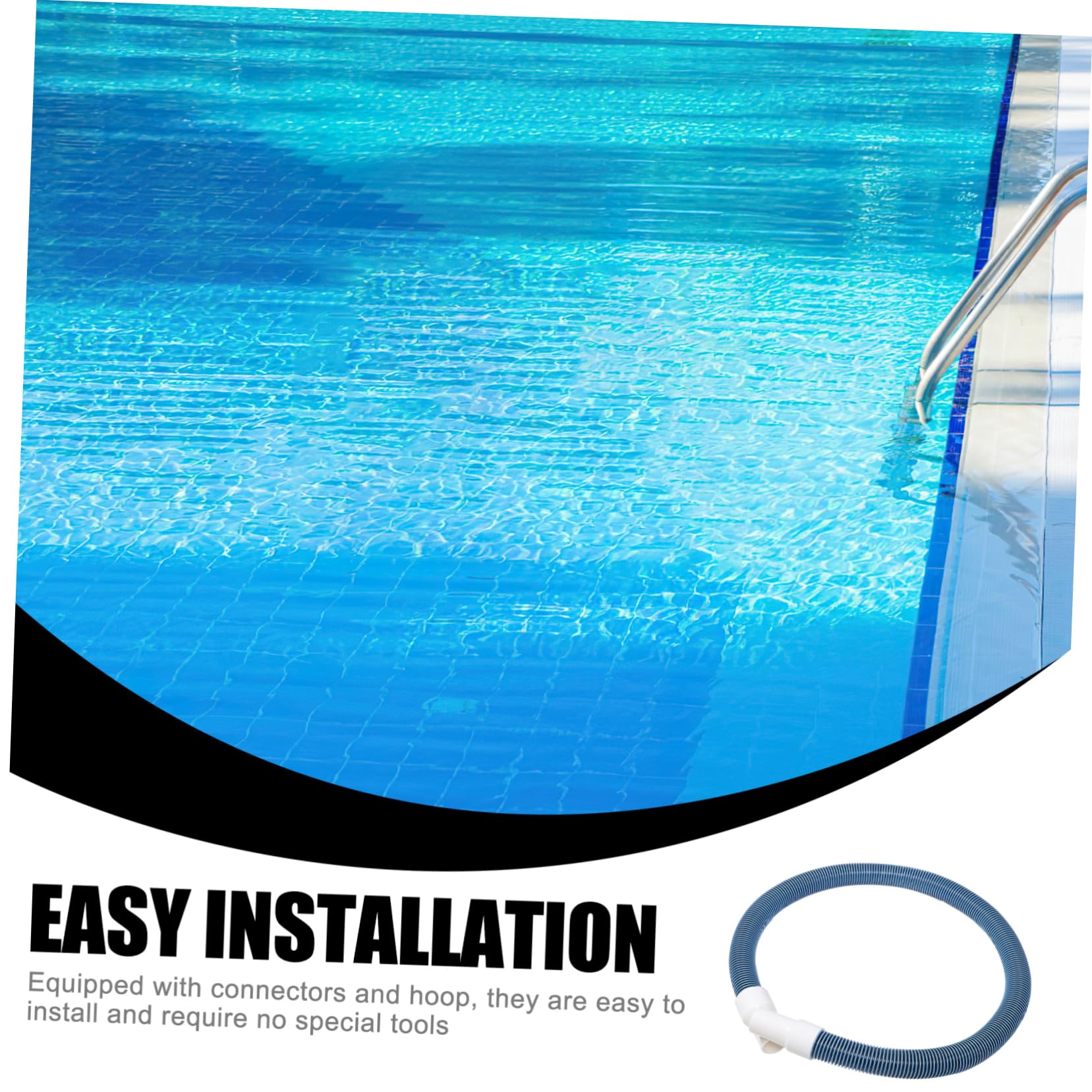HANABASS Manguera de Drenaje para Piscina de Superficie de Manguera de Repuesto Flexible y Adaptable para Limpieza de Compatible con Diversas